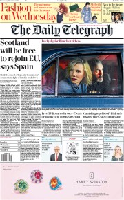 The Daily Telegraph (UK) Newspaper Front Page for 21 November 2018