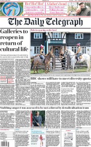 The Daily Telegraph (UK) Newspaper Front Page for 23 June 2020