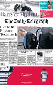 The Daily Telegraph (UK) Newspaper Front Page for 26 May 2018