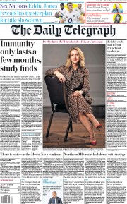 The Daily Telegraph (UK) Newspaper Front Page for 27 October 2020