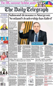 The Daily Telegraph (UK) Newspaper Front Page for 27 February 2021