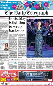 The Daily Telegraph (UK) Newspaper Front Page for 28 January 2019