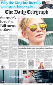 The Daily Telegraph front page for 2 July 2025