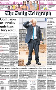 The Daily Telegraph (UK) Newspaper Front Page for 30 September 2020