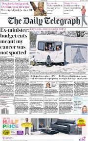 The Daily Telegraph (UK) Newspaper Front Page for 3 April 2018