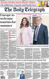 The Daily Telegraph (UK) Newspaper Front Page for 4 May 2021