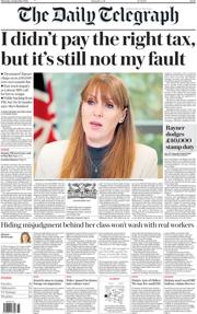 The Daily Telegraph front page for 4 September 2025
