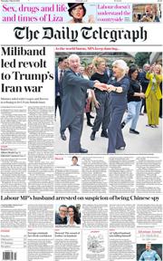 The Daily Telegraph front page for 5 March 2026