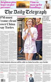 The Daily Telegraph front page for 6 October 2025