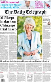 The Daily Telegraph front page for 7 October 2025
