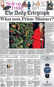 The Daily Telegraph (UK) Newspaper Front Page for 7 December 2018