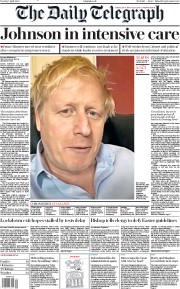 The Daily Telegraph (UK) Newspaper Front Page for 7 April 2020