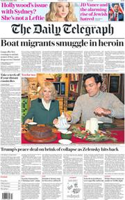 The Daily Telegraph front page for 9 December 2025