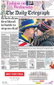 The Daily Telegraph (UK) Newspaper Front Page for 9 January 2019