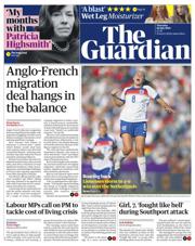 The Guardian front page for 10 July 2025