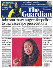 The Guardian (UK) Newspaper Front Page for 10 August 2020