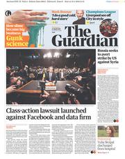 The Guardian (UK) Newspaper Front Page for 11 April 2018