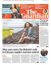 The Guardian (UK) Newspaper Front Page for 11 May 2018