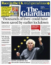 The Guardian (UK) Newspaper Front Page for 11 June 2020