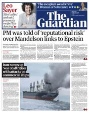 The Guardian front page for 12 March 2026