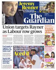 The Guardian front page for 12 July 2025