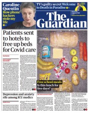 The Guardian (UK) Newspaper Front Page for 13 January 2021