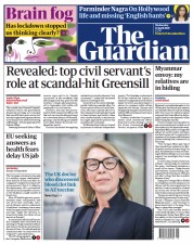 The Guardian (UK) Newspaper Front Page for 14 April 2021