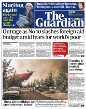 The Guardian (UK) Newspaper Front Page for 14 July 2021