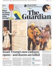 The Guardian (UK) Newspaper Front Page for 15 May 2018