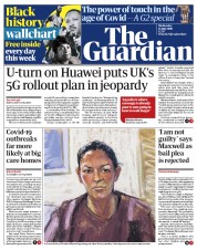 The Guardian (UK) Newspaper Front Page for 15 July 2020