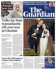 The Guardian front page for 17 February 2025