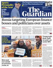 The Guardian front page for 18 December 2025