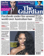 The Guardian (UK) Newspaper Front Page for 19 February 2021