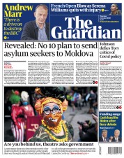 The Guardian (UK) Newspaper Front Page for 1 October 2020