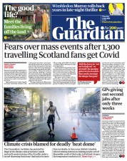 The Guardian (UK) Newspaper Front Page for 1 July 2021