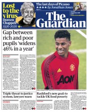 The Guardian (UK) Newspaper Front Page for 1 September 2020