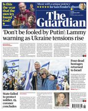 The Guardian front page for 21 February 2025