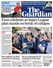 The Guardian (UK) Newspaper Front Page for 21 April 2021