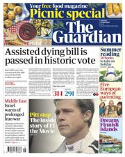 The Guardian front page for 21 June 2025