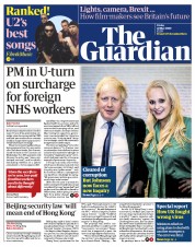 The Guardian (UK) Newspaper Front Page for 22 May 2020