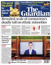 The Guardian (UK) Newspaper Front Page for 23 April 2020