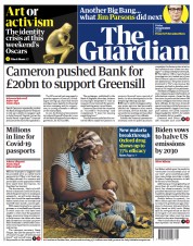 The Guardian (UK) Newspaper Front Page for 23 April 2021