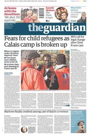 The Guardian (UK) Newspaper Front Page for 24 October 2016