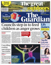 The Guardian (UK) Newspaper Front Page for 24 October 2020