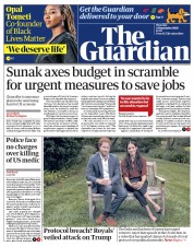 The Guardian (UK) Newspaper Front Page for 24 September 2020