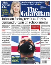 The Guardian (UK) Newspaper Front Page for 26 October 2020