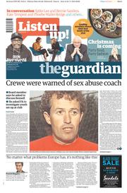 The Guardian (UK) Newspaper Front Page for 26 November 2016