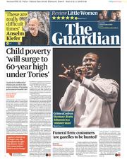 The Guardian (UK) Newspaper Front Page for 26 November 2019