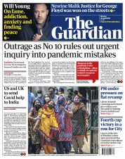 The Guardian (UK) Newspaper Front Page for 26 April 2021