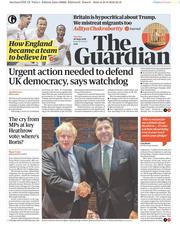 The Guardian (UK) Newspaper Front Page for 26 June 2018